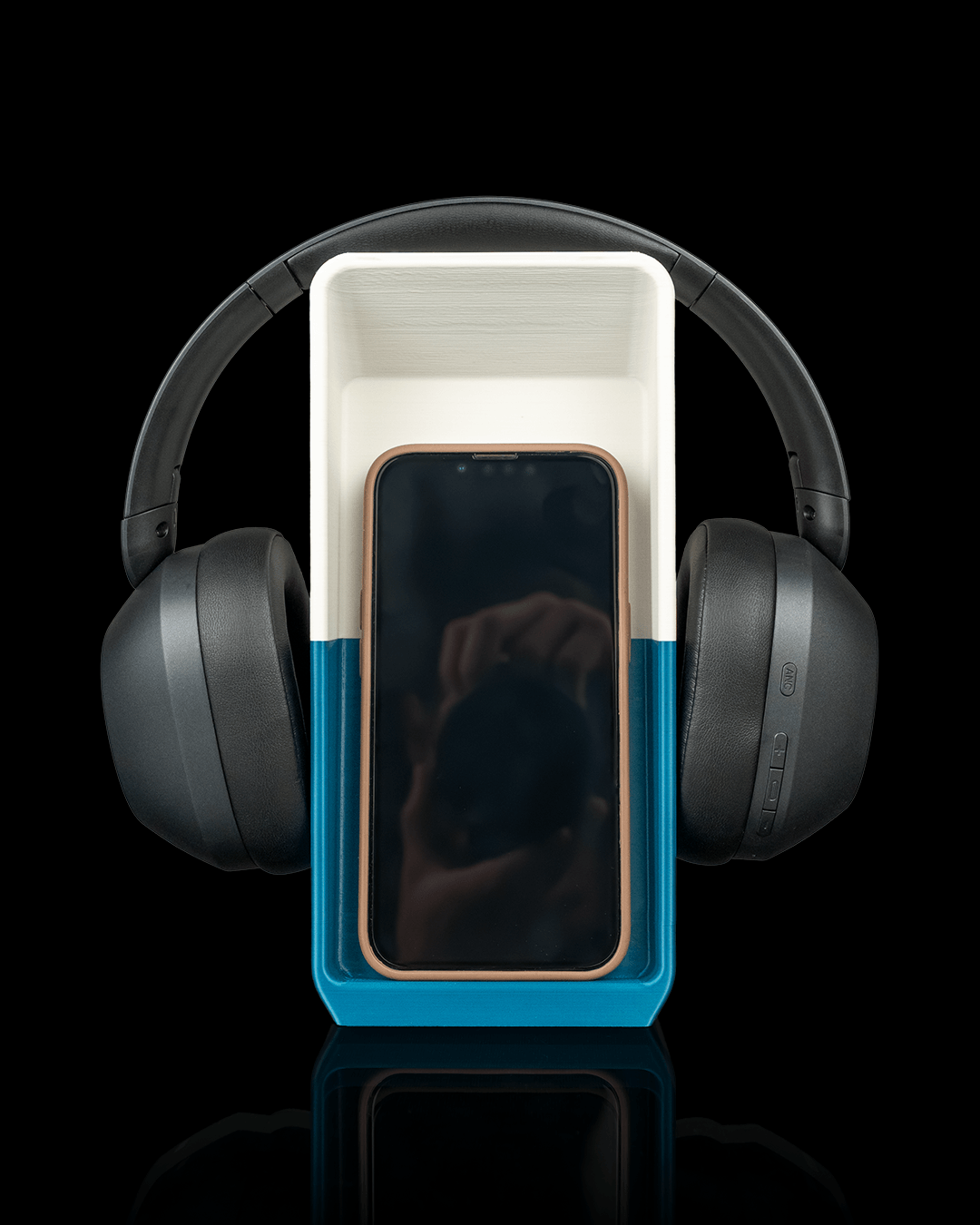 Block Hub Headphone And Phone Holder