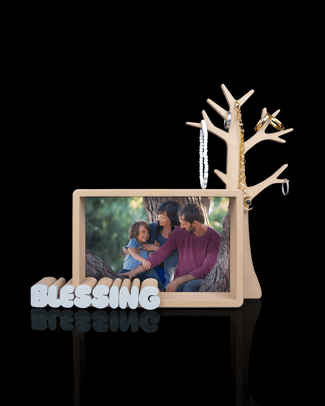 Keepsake Tree Photo Frame And Jewelry Organizer